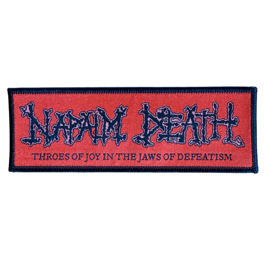 Napalm Death Patch · Throes of Joy in the Jaws of Defeatism Red
