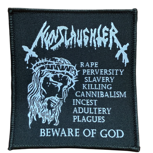 Nunslaughter Patch · Beware Of God