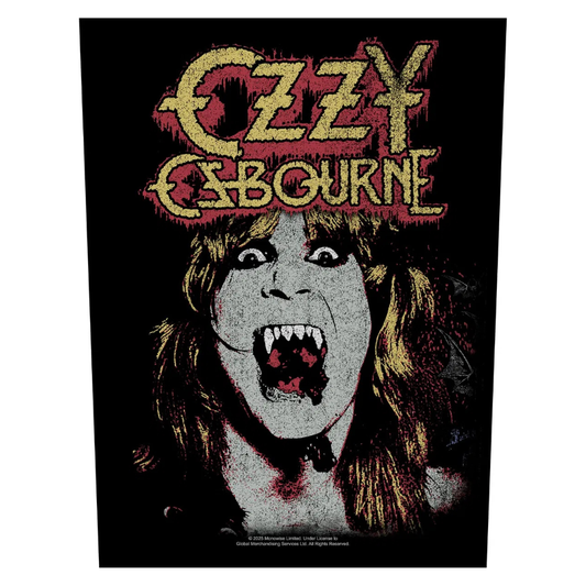Ozzy Osbourne Backpatch Rückenaufnäher · Fangs (29cm x 34cm)