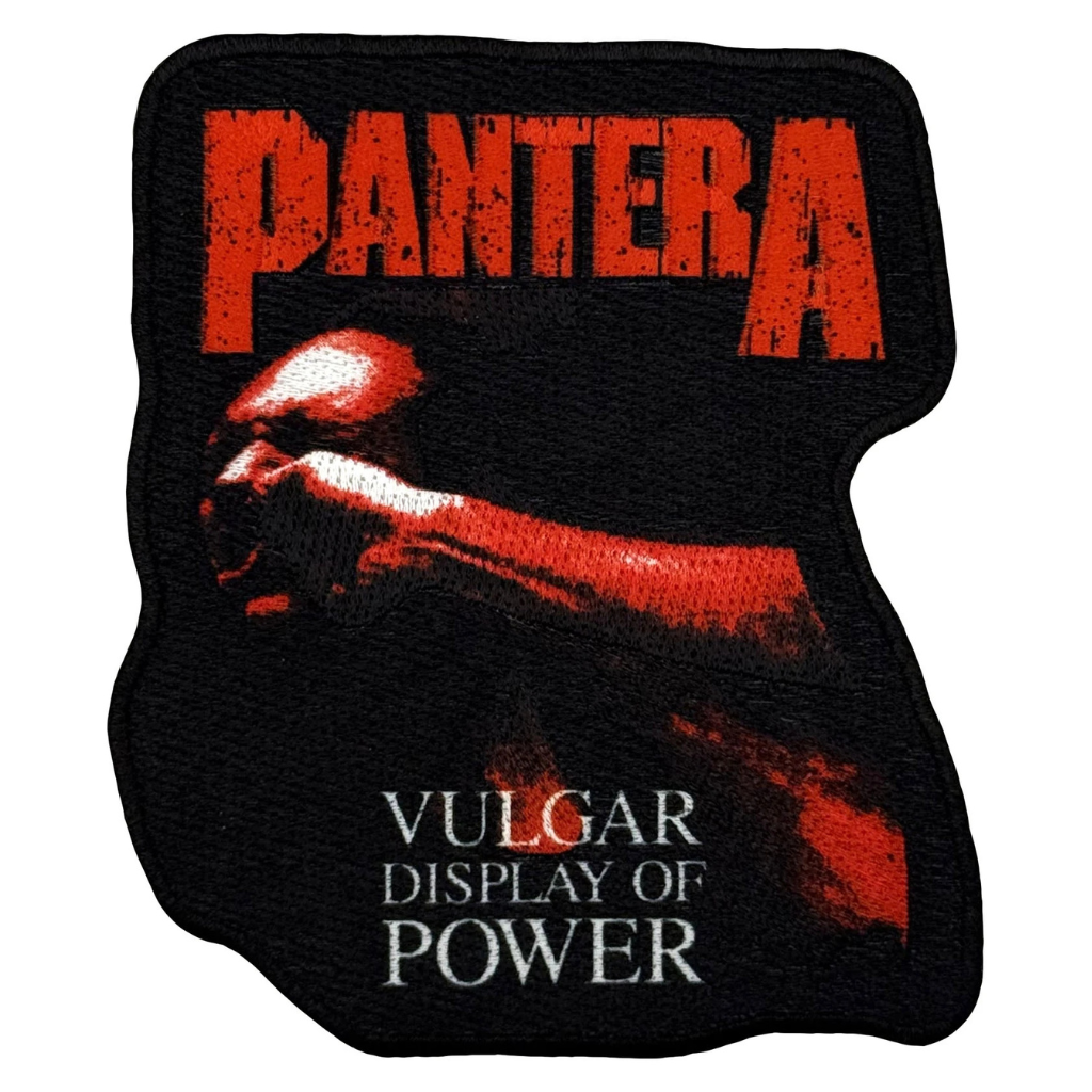 Pantera Patch · Red Vulgar Display Of Power Cut Out