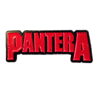 Pantera Anstecker Pin · Red Logo · Official Metal Band Merch