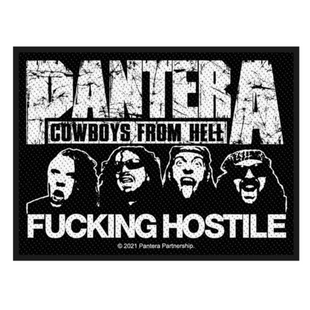 Pantera Patch Aufnäher · Fucking Hostile · Offizieller Metal Band Merch