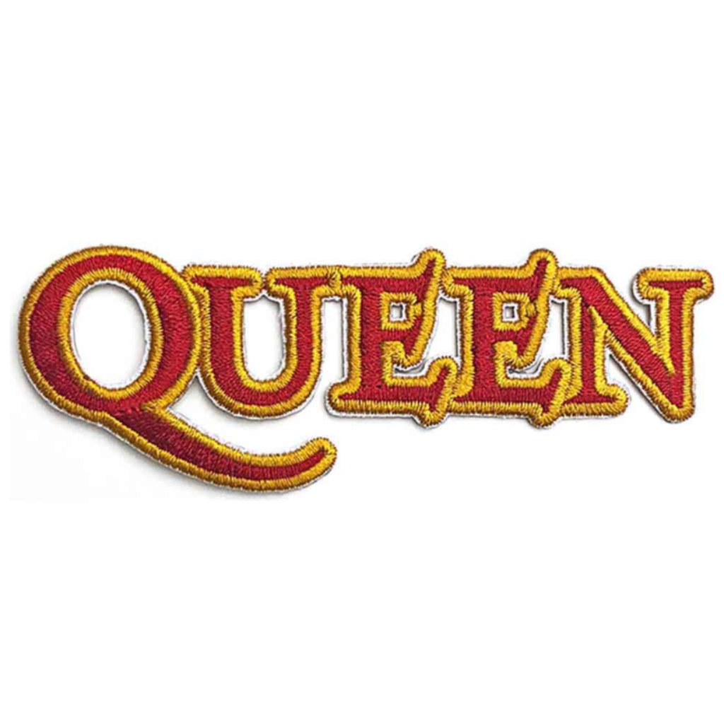 Queen Patch Aufnäher · Cut Out Logo · Official Music Band Merch