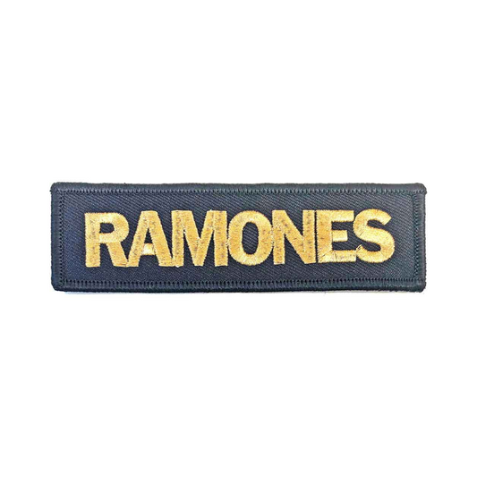 Ramones Patch Aufnäher · Gold Logo · Official Music Band Merch