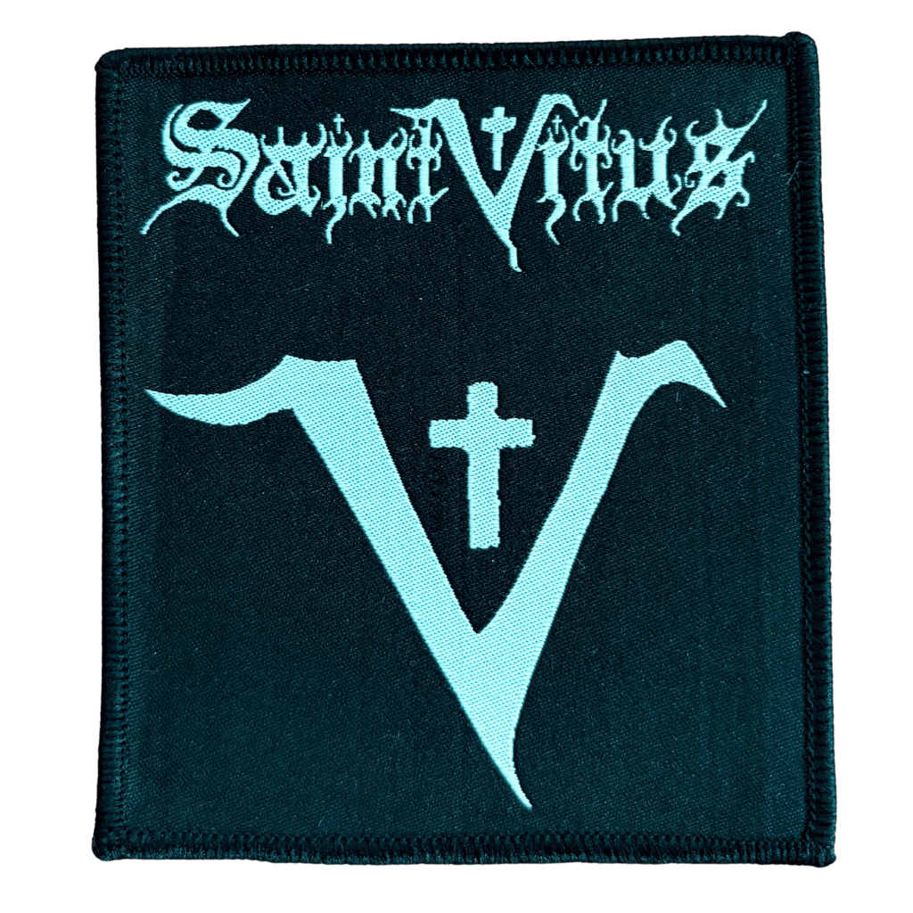 Saint Vitus Patch · V Logo & Text (10cm x 11cm)