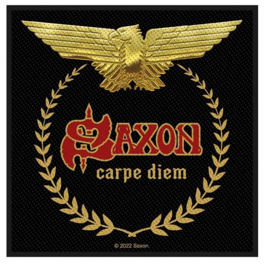 Saxon Patch Aufnäher · Carpe Diem · Offizieller Metal Band Merch