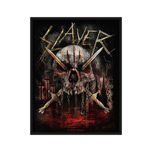 Slayer Aufnäher Patch - Motiv: Skull and Swords