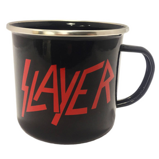 Slayer Merch Tasse Logo Emaille Becher