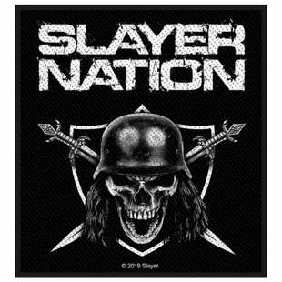 Slayer Patch Aufnäher · Slayer Nation · Offizieller Metal Band Merch