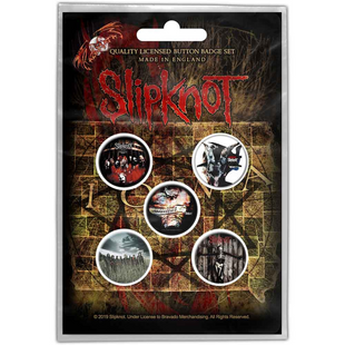 Slipknot Button Anstecker (25mm) 5er Set · Albums · Offizieller Metal Band Merch