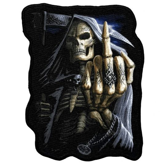 Spiral Biker Motiv Patch · Bonefinger