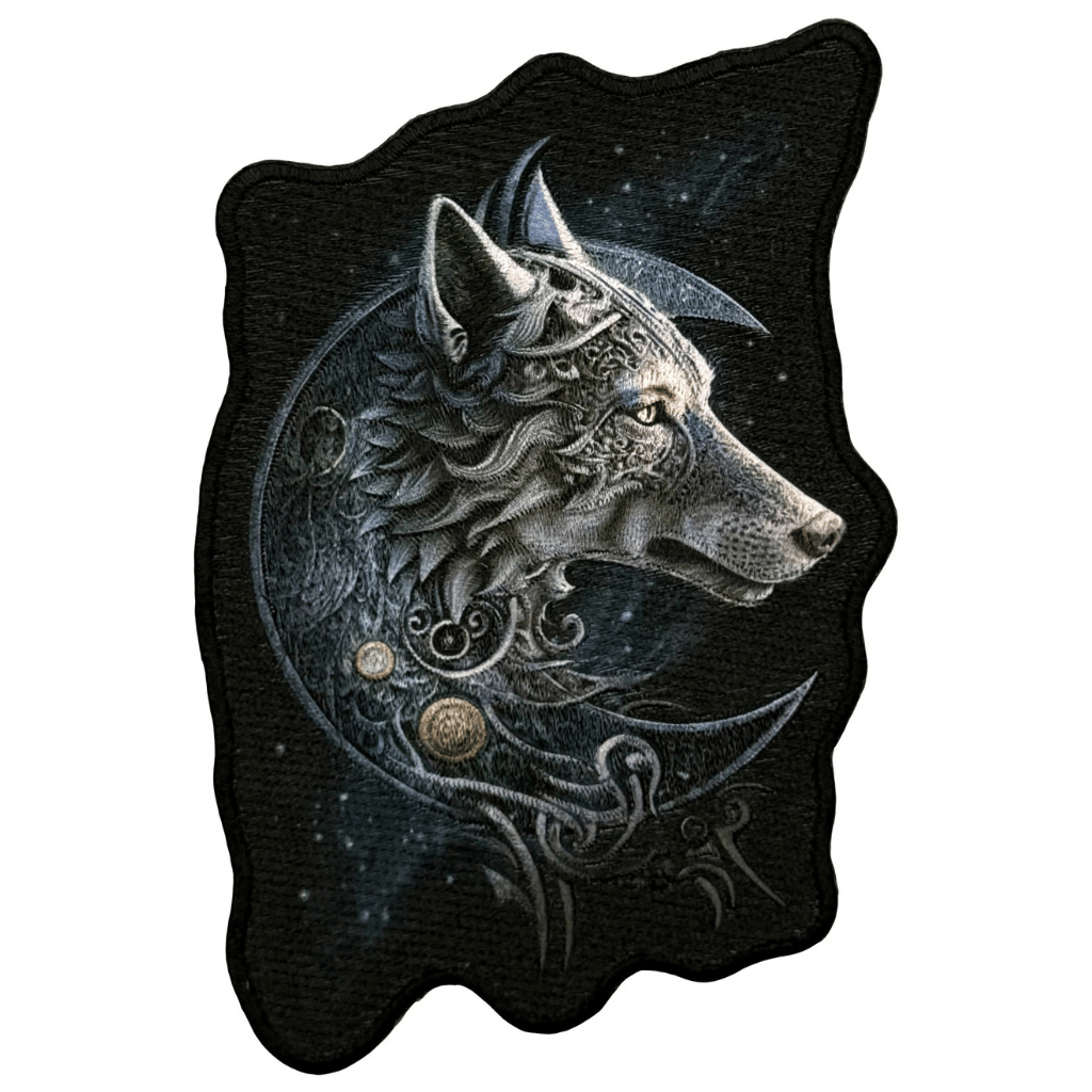 Spiral Biker Motiv Patch · Celtic Wolf
