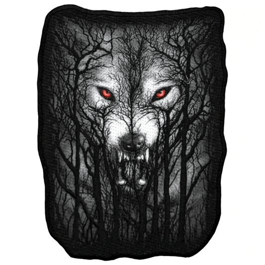 Spiral Biker Motiv Patch · Forest Wolf