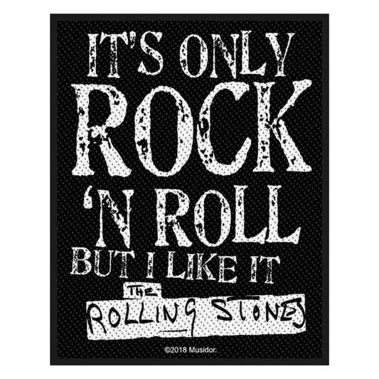 The Rolling Stones Patch · Its Only Rockn Roll  (8cm x 10cm)