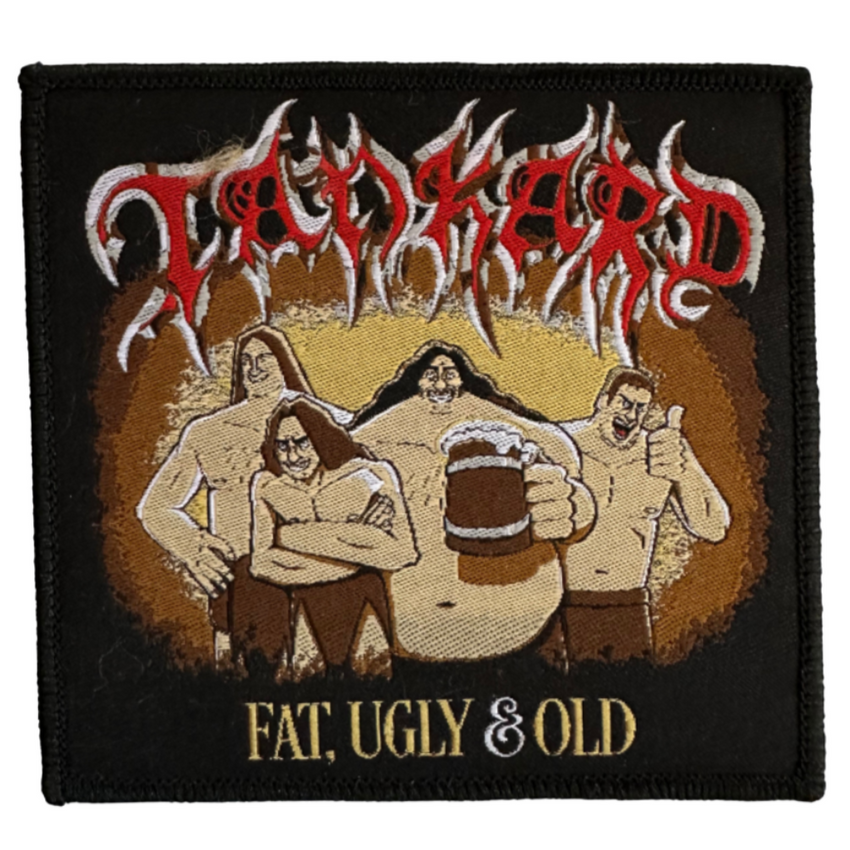 Tankard Patch Aufnäher · Fat, Ugly And Old · Offizieller Metal Band Merch