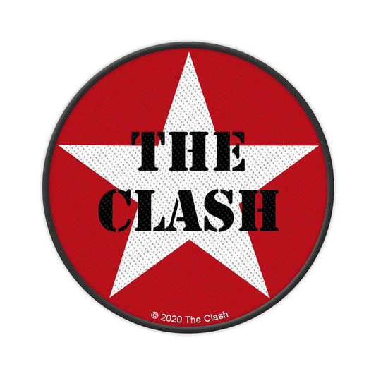 The Clash Aufnaeher Stripe Patch - Motiv: Military Logo