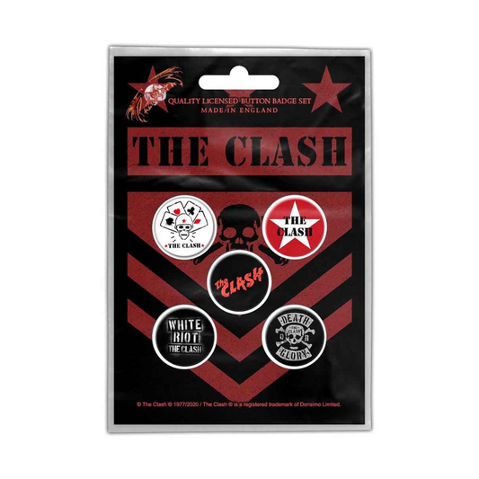 The Clash Anstecker Button (5er Set) - Motiv: London Calling