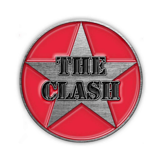 The Clash Metal Anstecker Pin - Motiv: Military Logo