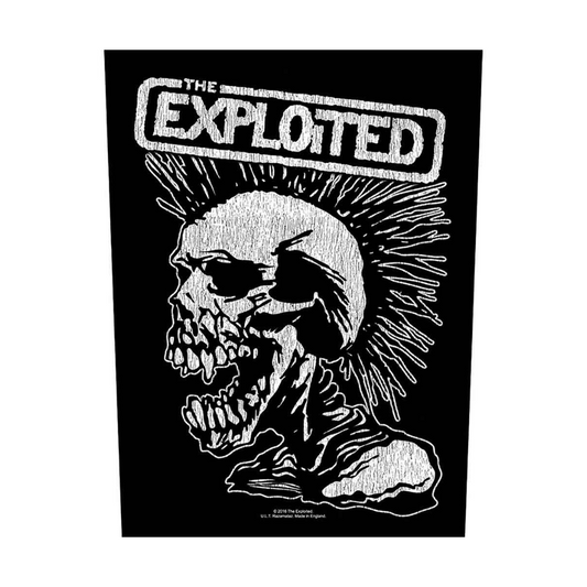 The Exploited Backpatch Rückenaufnäher Vintage Skull