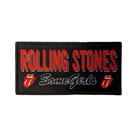 The Rolling Stones Patch Aufnäher · Some Girls Logo · Official Band Merch 