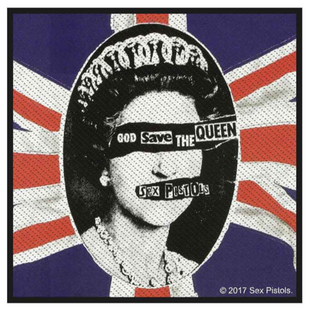 The Sex Pistols Patch Aufnäher · God Save The Queen · Offizieller Rock Band Merch