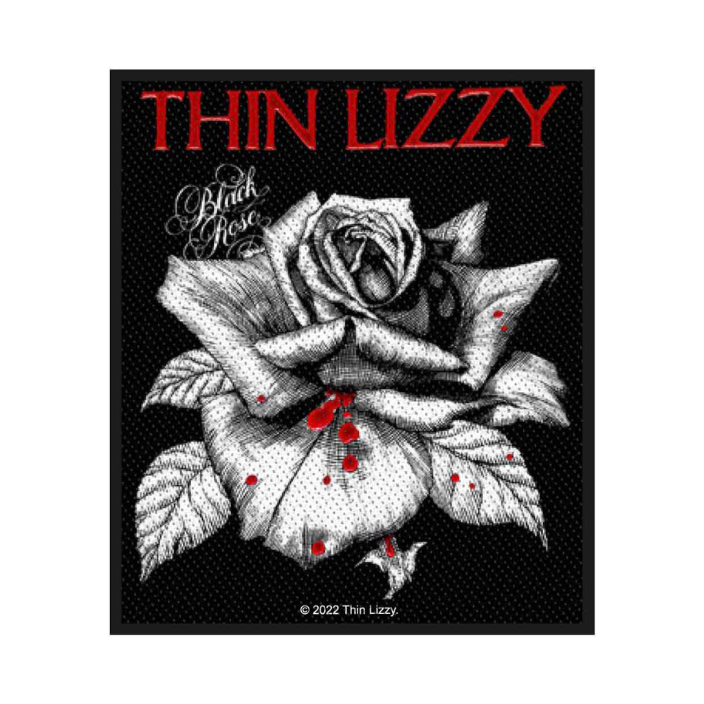 Thin Lizzy Aufnäher Patch - Motiv: Black Rose