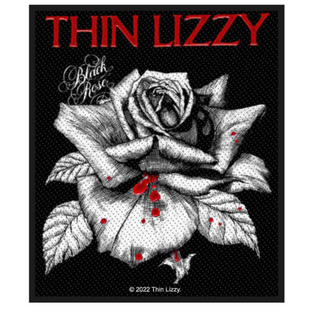 Thin Lizzy Patch Aufnäher · Black Rose · Offizieller Rock Band Merch