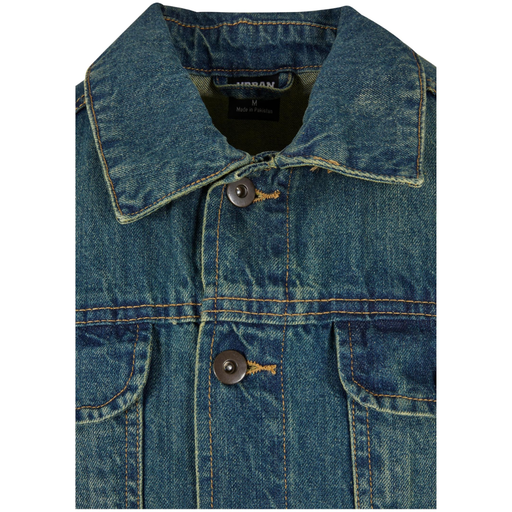 Jeans-Kutte / Metal-Weste Urban Classics Blau / Lighblue (bis 4XL)