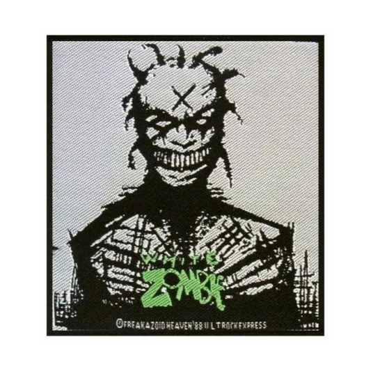 White Zombie Patch Aufnäher · Zombie Face · Offizieller Metal Band Merch