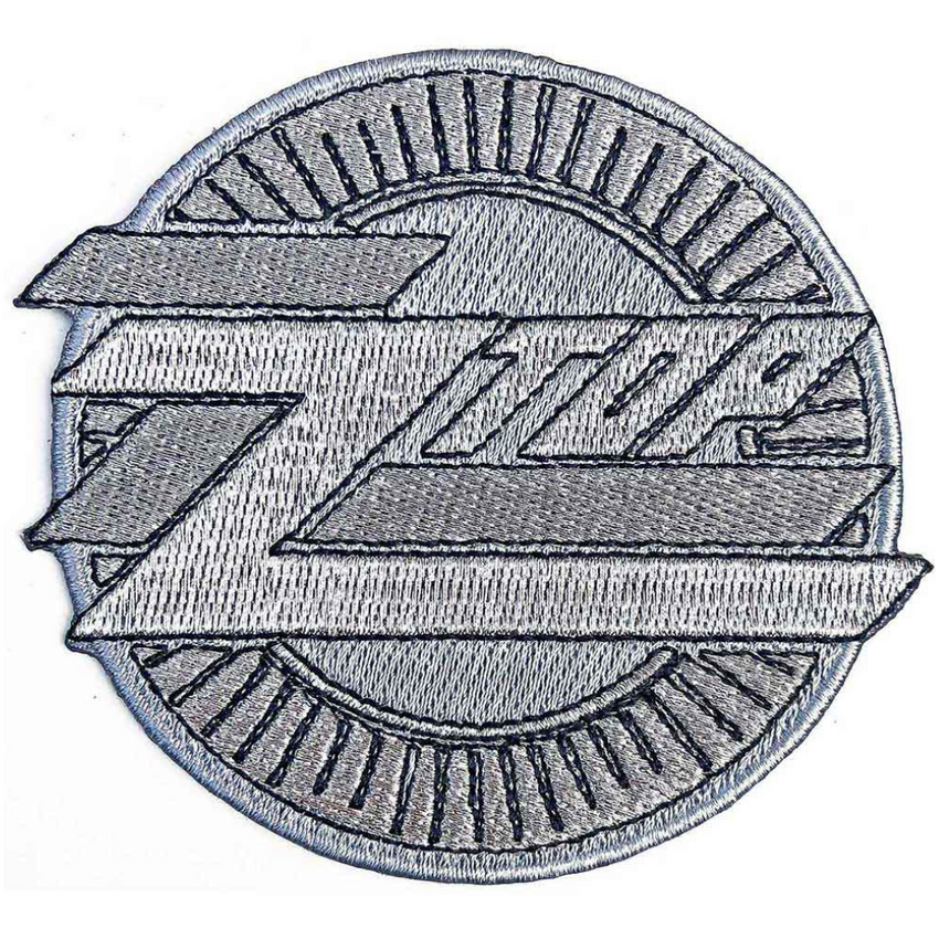 ZZ Top Patch Aufnäher · Metallic Logo · Offizieller Metal Band Merch