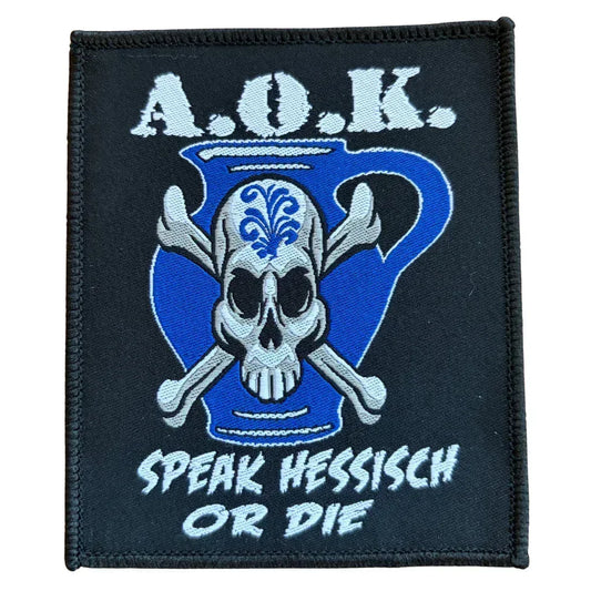 A.O.K Patch · Speak Hessisch Or Die - Totenkopf.com