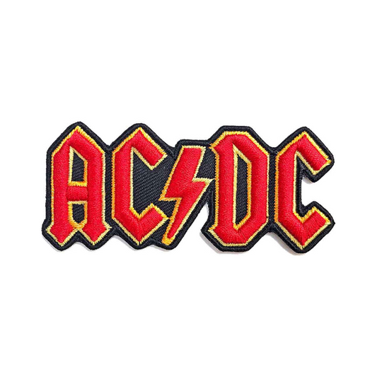 AC DC Aufnäher Patch Cut Out Logo 