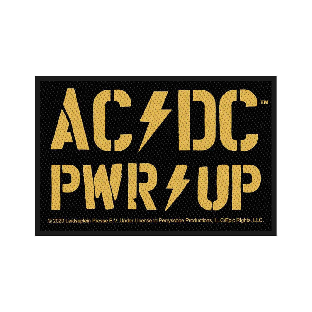 AC DC Aufnäher Patch Power Up