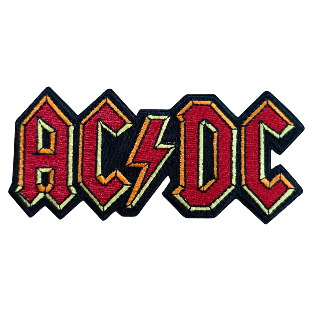 AC/DC Patch · Classic Logo 3D Cut Out (10cm x 4cm)