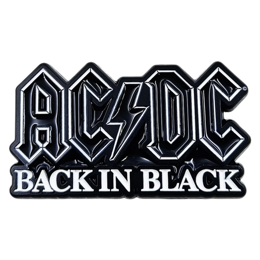 AC/DC Anstecker Pin · Back In Black (4cm x 2cm)