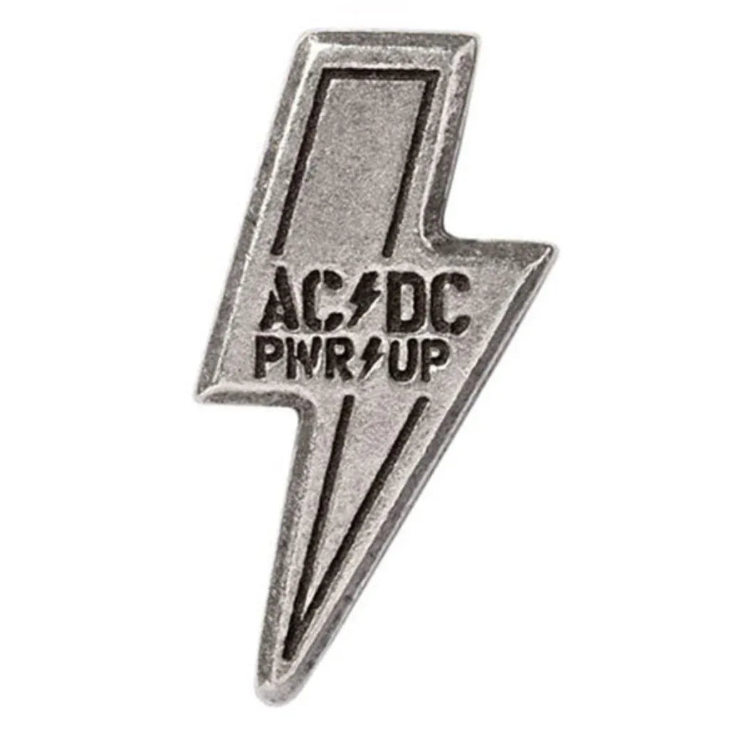 AC/DC Anstecker Pin · Power PWR-UP (2cm x 3cm) - Totenkopf.com
