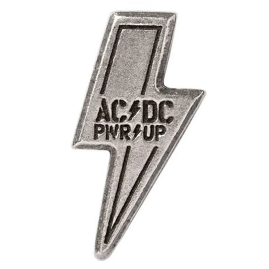 AC/DC Anstecker Pin · Power PWR-UP (2cm x 3cm) - Totenkopf.com