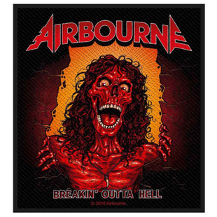 Airbourne Patch Aufnäher · Breaking Outta Hell · Offizieller Metal Band Merch