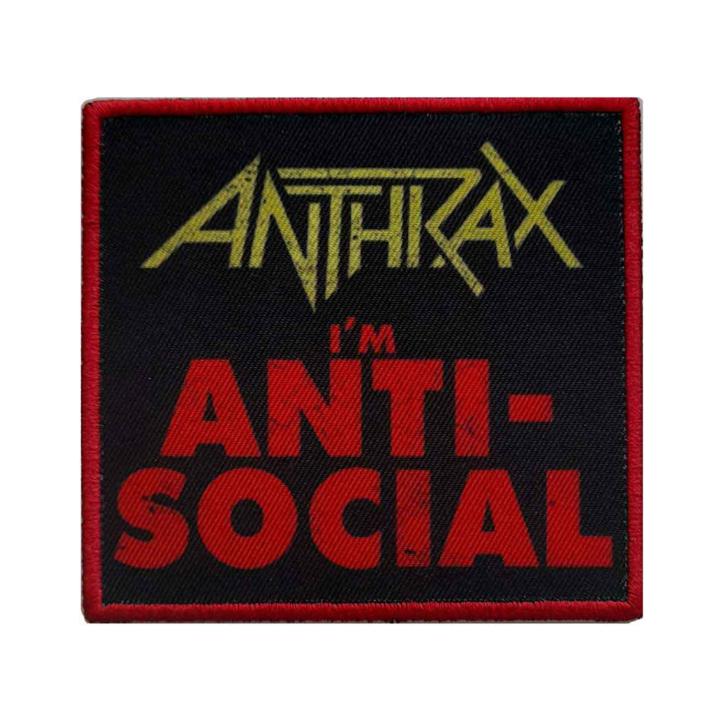 Anthrax Aufnäher Patch Anti-Social