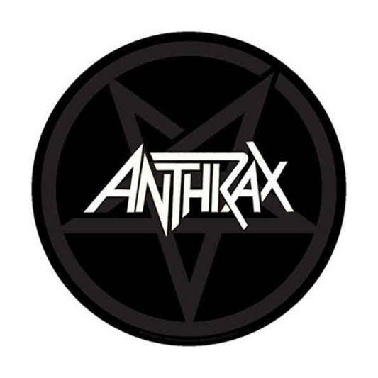 Anthrax Backpatch · Rücken-Aufnäher · Motiv: Pentagram Logo · 36cmx29cm