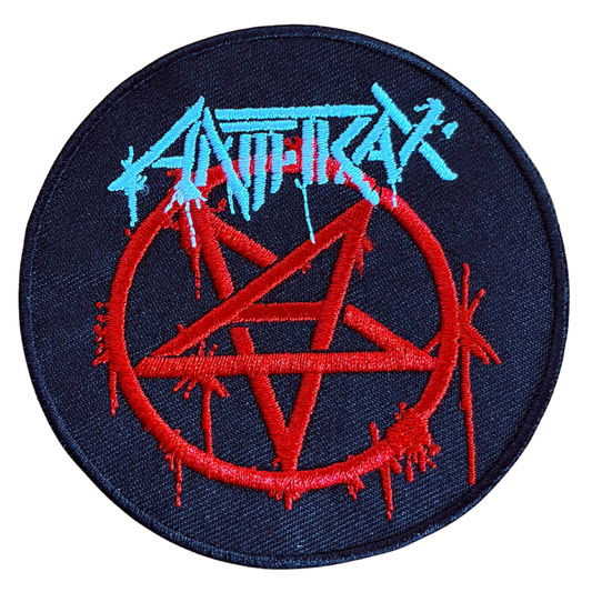 Anthrax Patch Rund · Logo Pentagram (Ø 8cm)