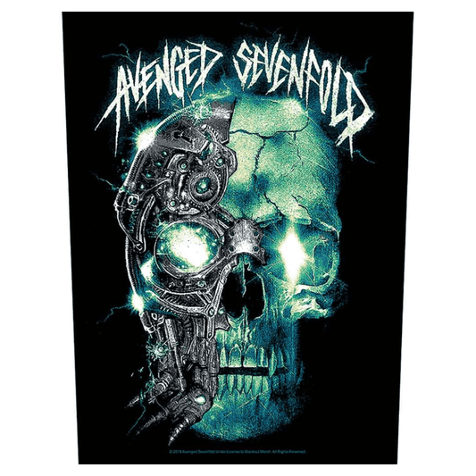 avenged-sevenfold-backpatch-mechanical-skull - Totenkopf.com