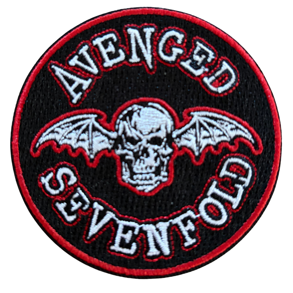 Avenged Sevenfold Patch Rund · Deathbat Red (Ø 8cm)