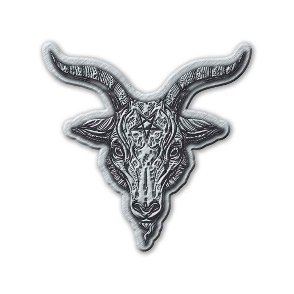 Baphomet Dämon Zeichen Metal Anstecker Pin Badge