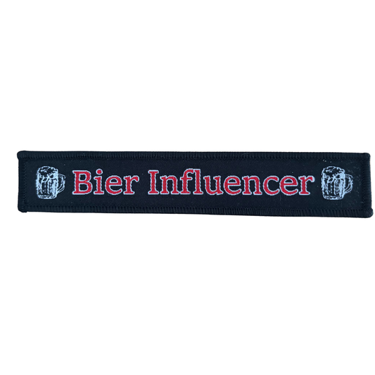 Biker & Motiv Patch · Bier Influencer Stripe (15cm x 3cm)