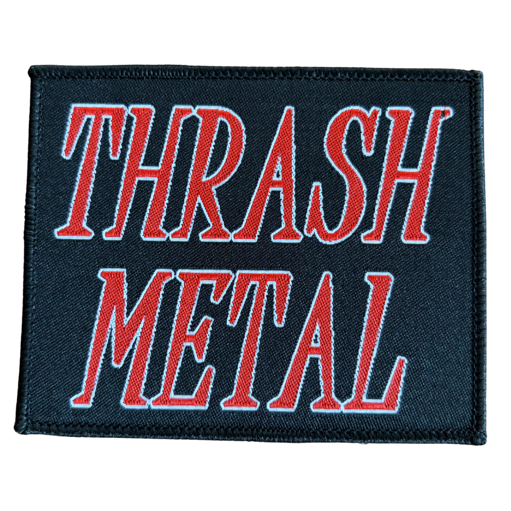 Biker & Motiv Patch · Thrash Metal Stripe (10cm x 8cm)