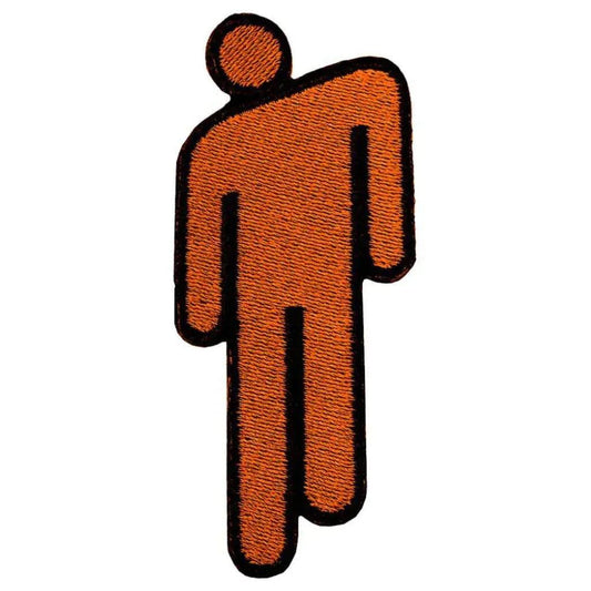 Billie Eilish Patch · Blohsh Orange (4cm x 8cm) - Totenkopf.com