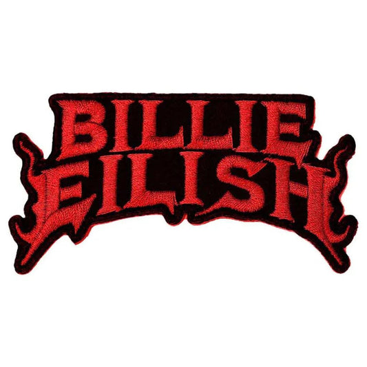 billie-eilish-patch-flame-red - Totenkopf.com