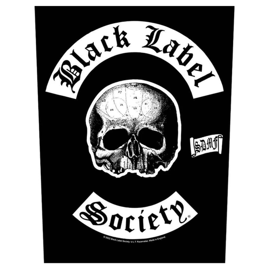 Black Label Society Backpatch Rückenaufnäher Rund  · SDMF (29cm x 34cm)