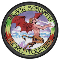 Black Sabbath Aufnäher Patch World Tour 1978